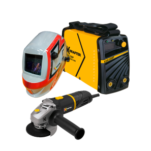 COMBO SOLDADORA KRAFTER ECN-120P + ESMERIL + MÁSCARA 771 